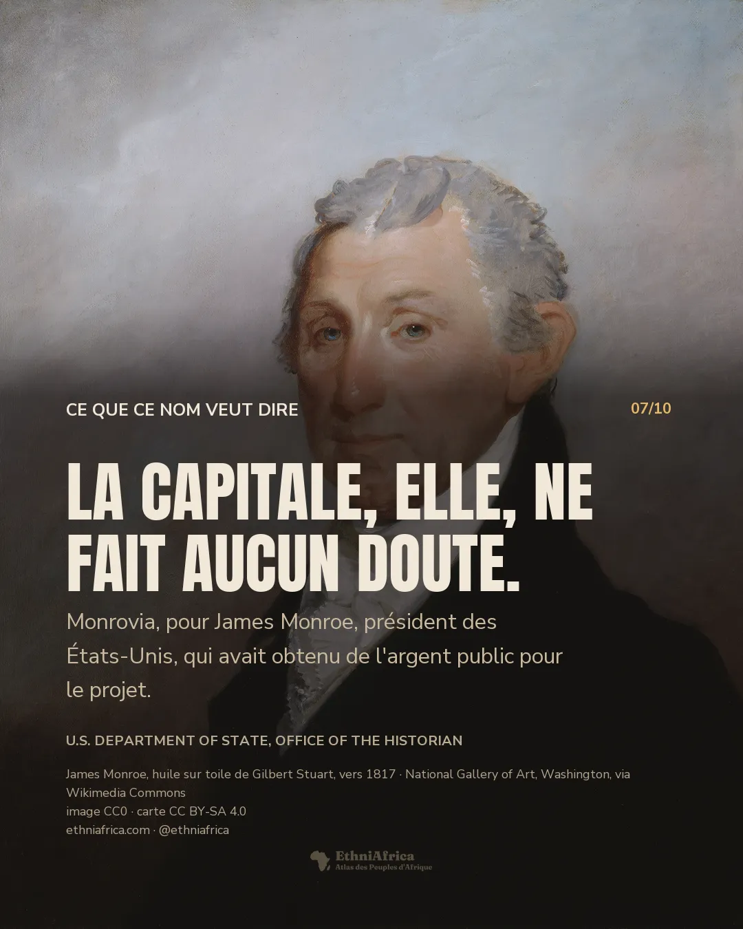 portrait peint à l'huile, homme âgé de trois quarts, cheveux gris en désordre, redingote noire, cravate blanche nouée sur une chemise à jabot, fond brumeux